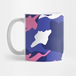 Cool Pink and Blue Camouflage Mug